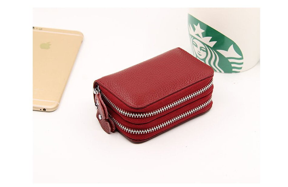 Business Colorful Women's Genuine Leather Wallet