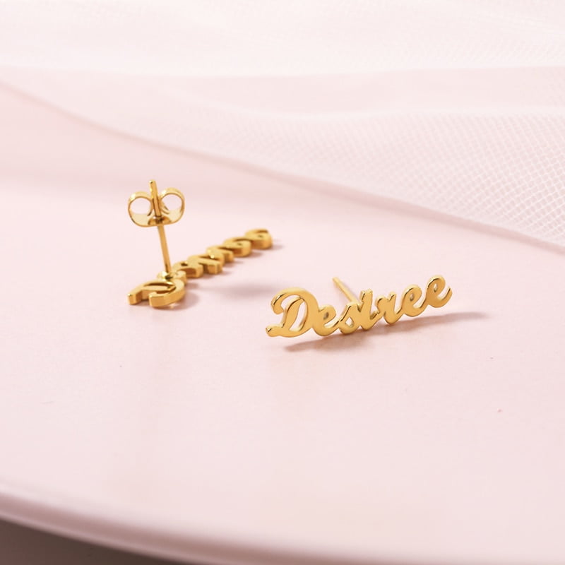 Personalized Name Earrings For Women