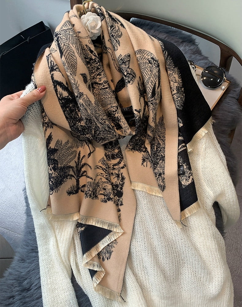 Women's Floral Printed Scarf