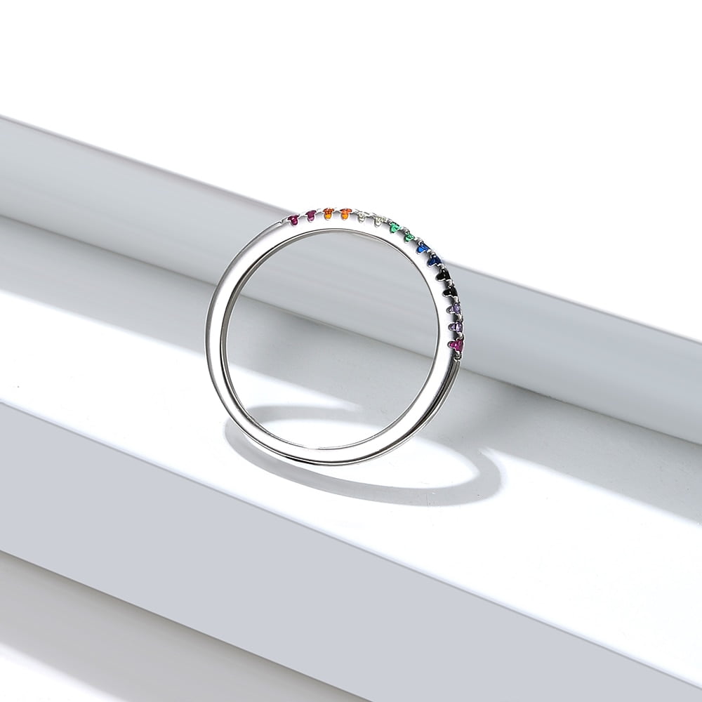 Women's Rainbow Color Finger Ring