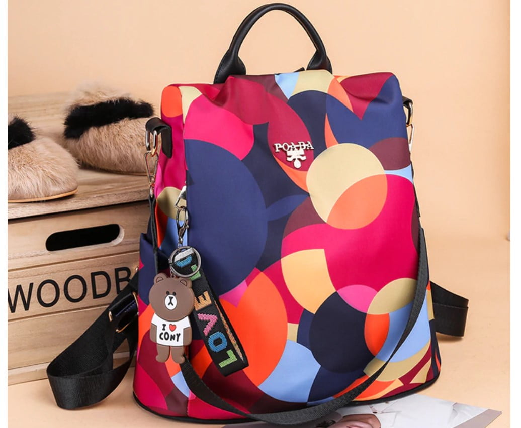 Women's Colorful Print Travel Backpack